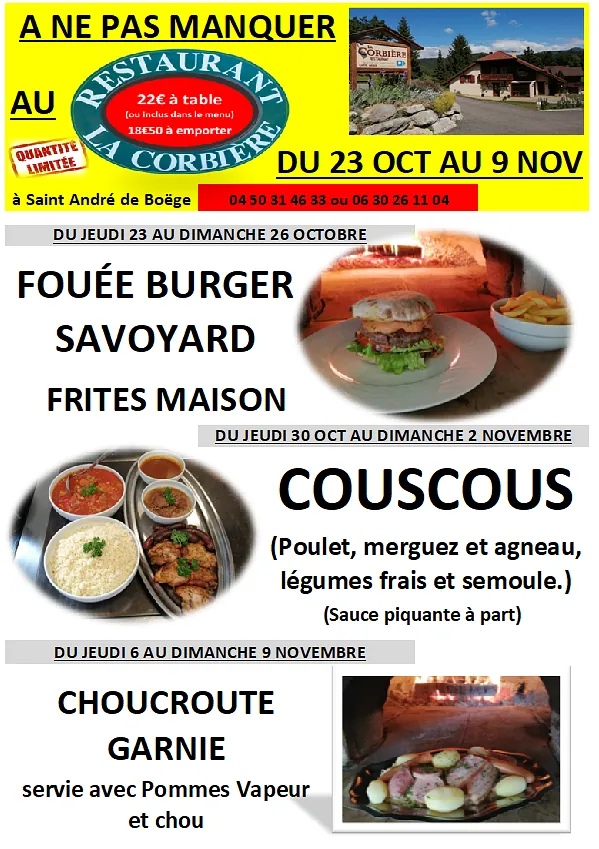 carte dessserts